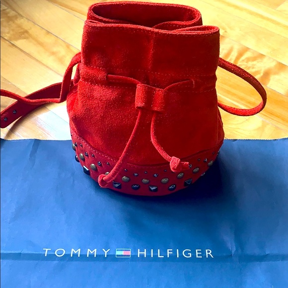 NWOT Tommy Leather Bag - Picture 1 of 7